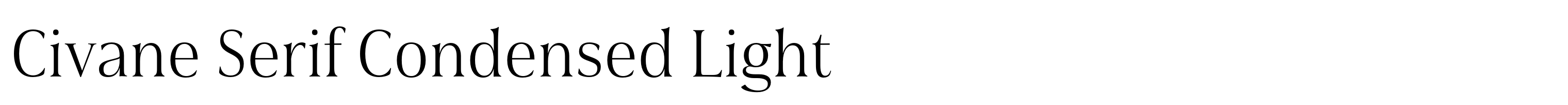 Civane Serif Condensed Light